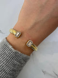 Cube zircon bangle
