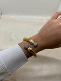 Colorful zircon bangle