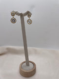 Rounded Crystal Earrings