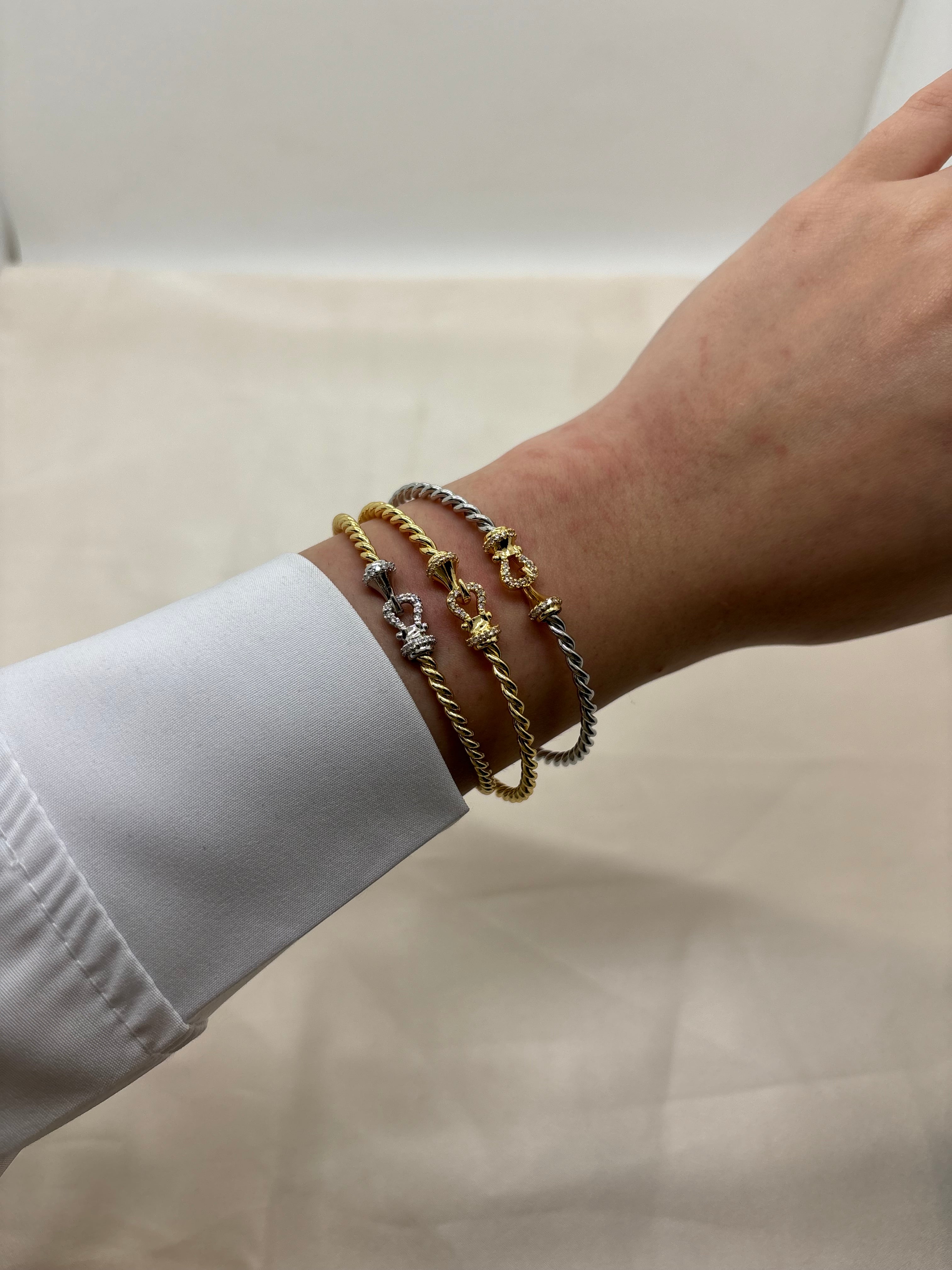 Minimal belt bangle