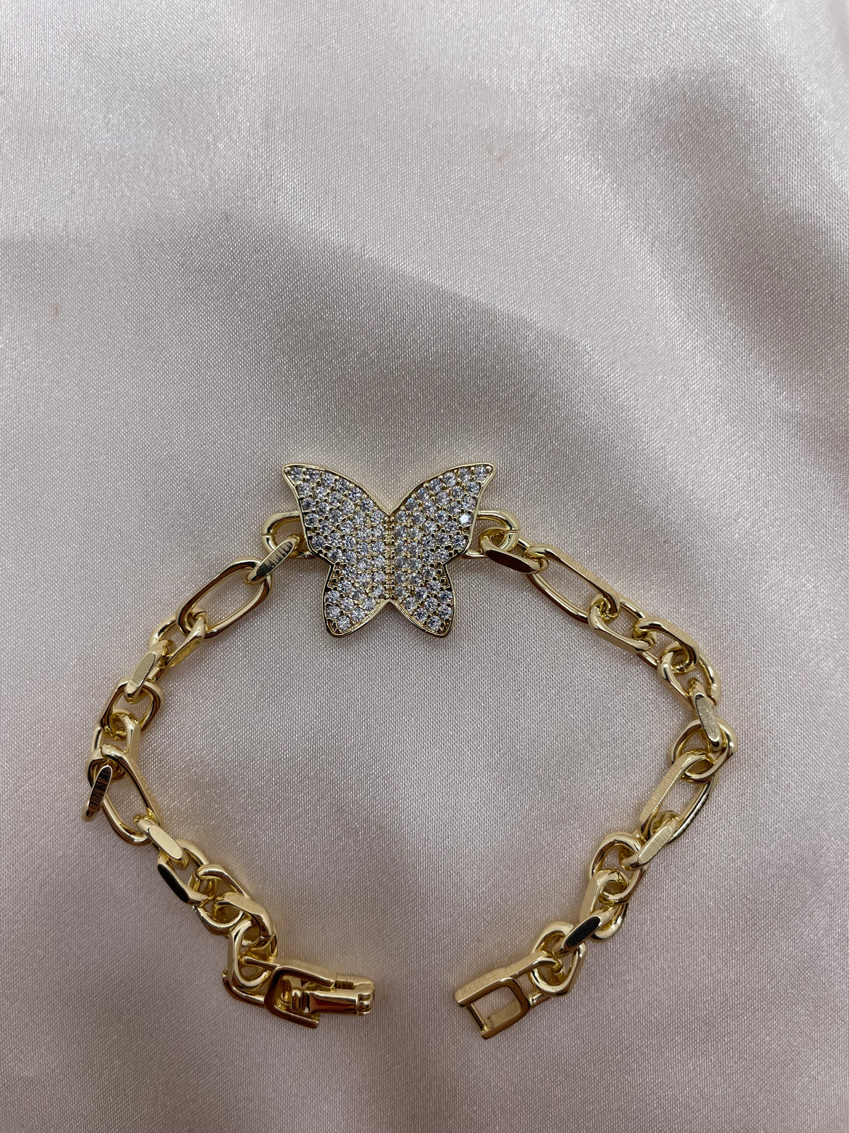 Zircon Butterfly Bracelet