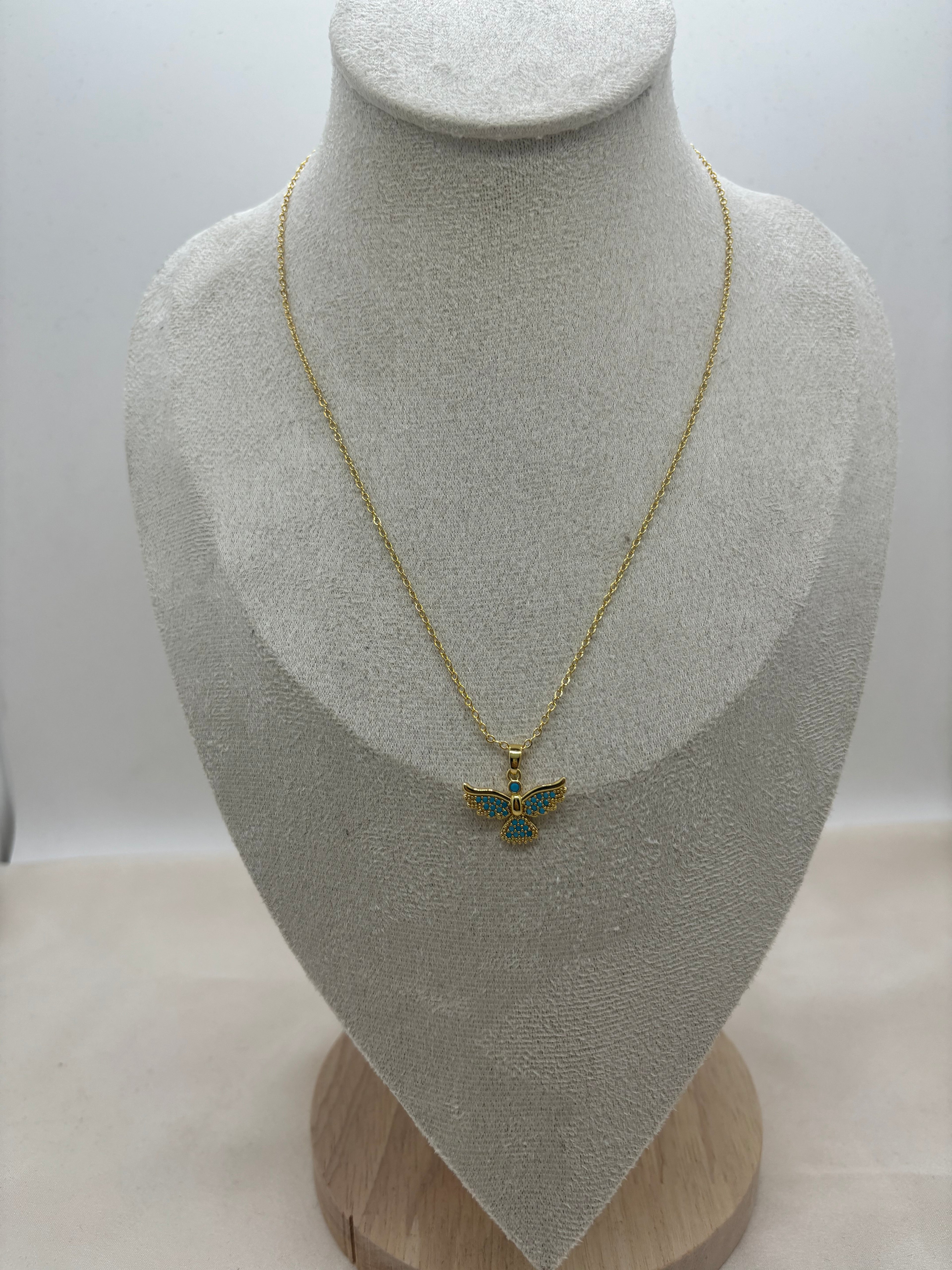 Blue Bird Necklace