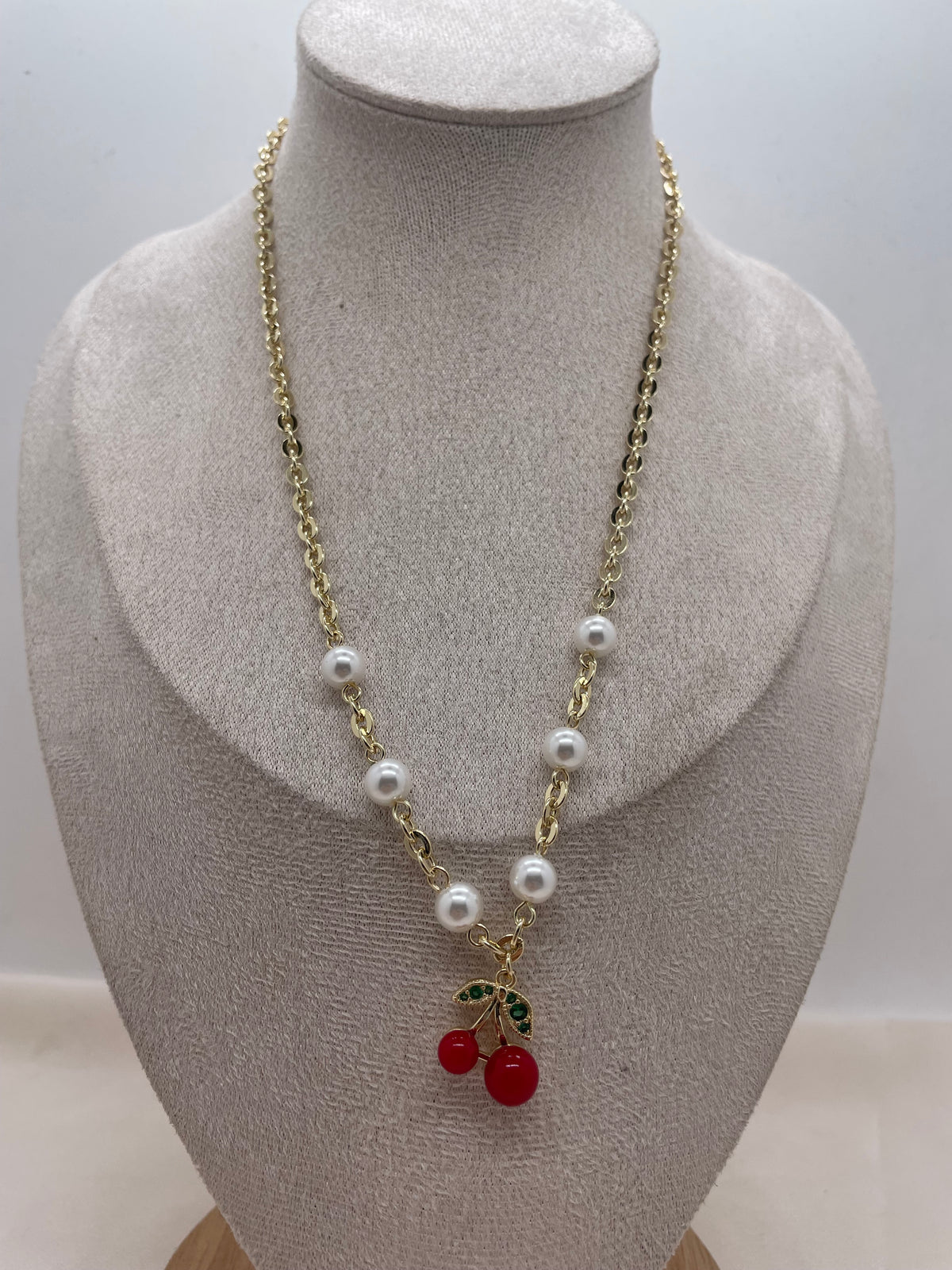 Pearl Cherry Necklace
