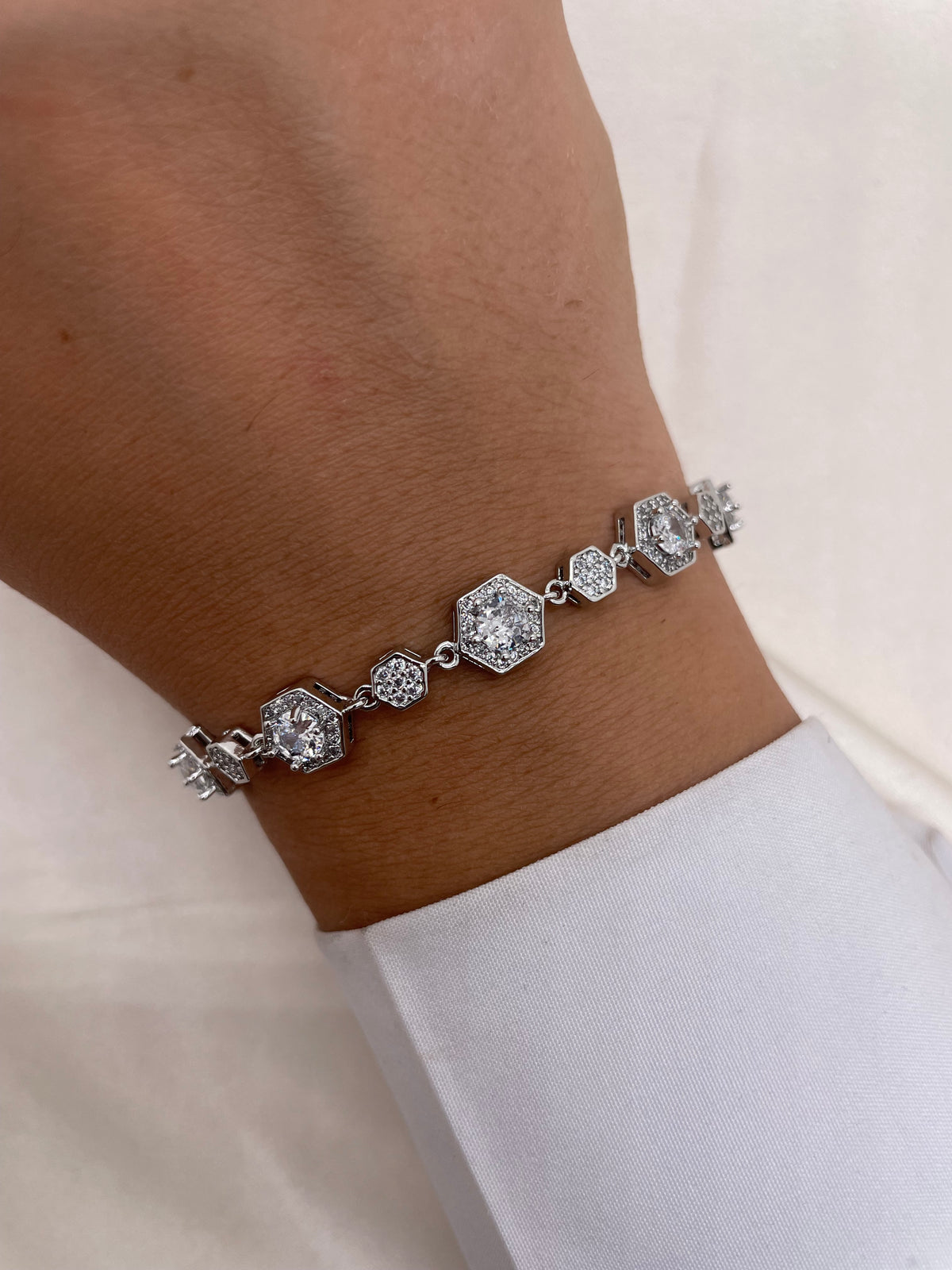 Crystal Silver Bracelet