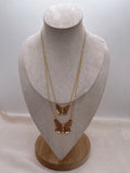 Double Layer Butterfly Necklace