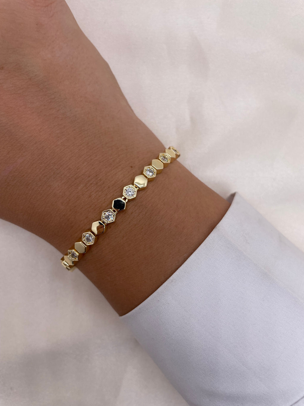 Bee with zircon Bracelet