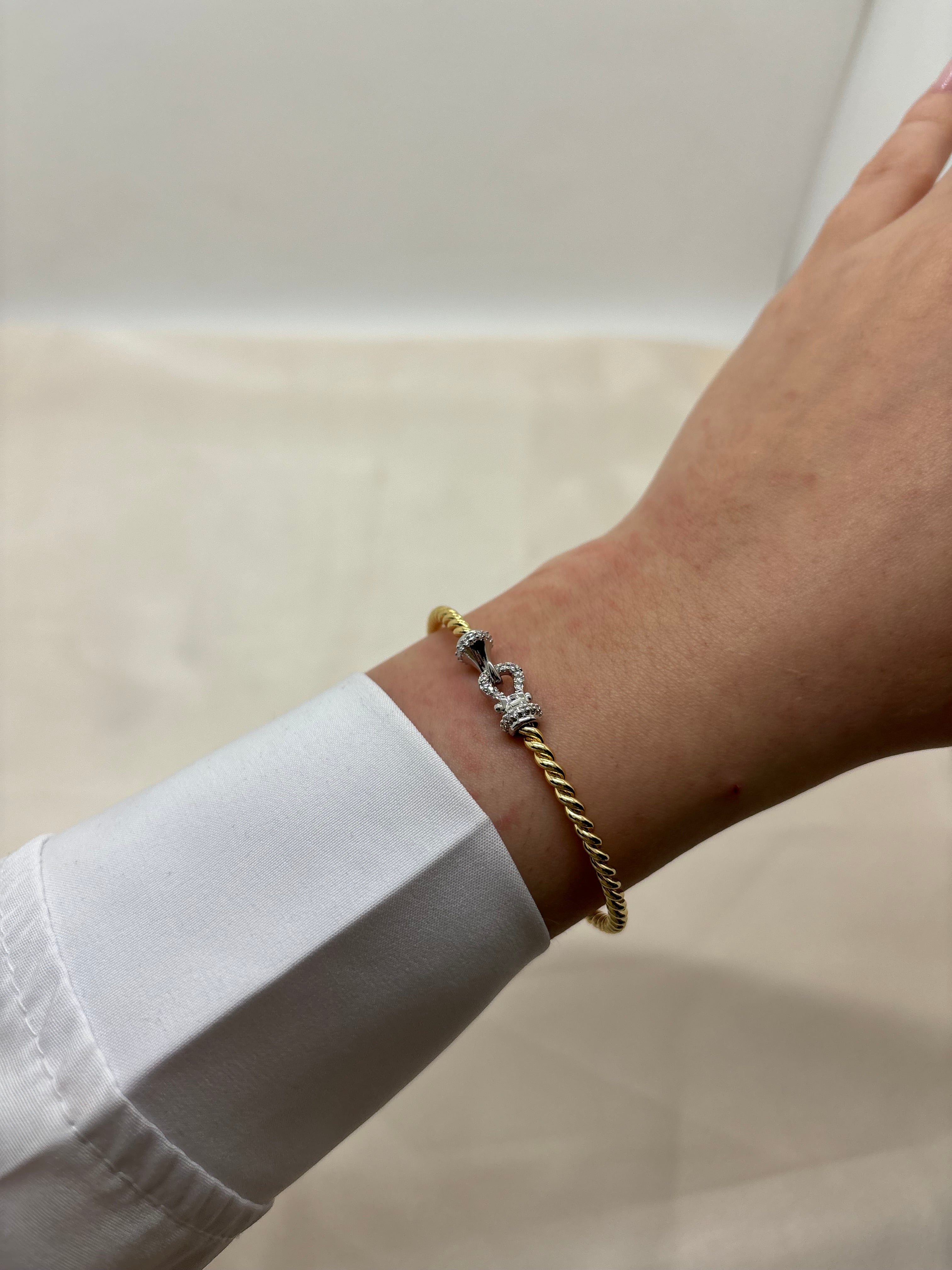 Minimal belt bangle