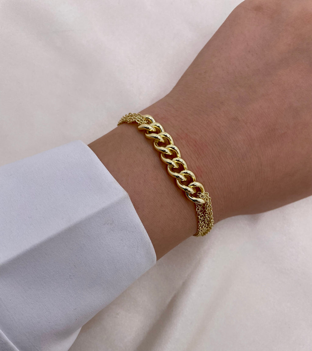Double Sided Chain Bracelet