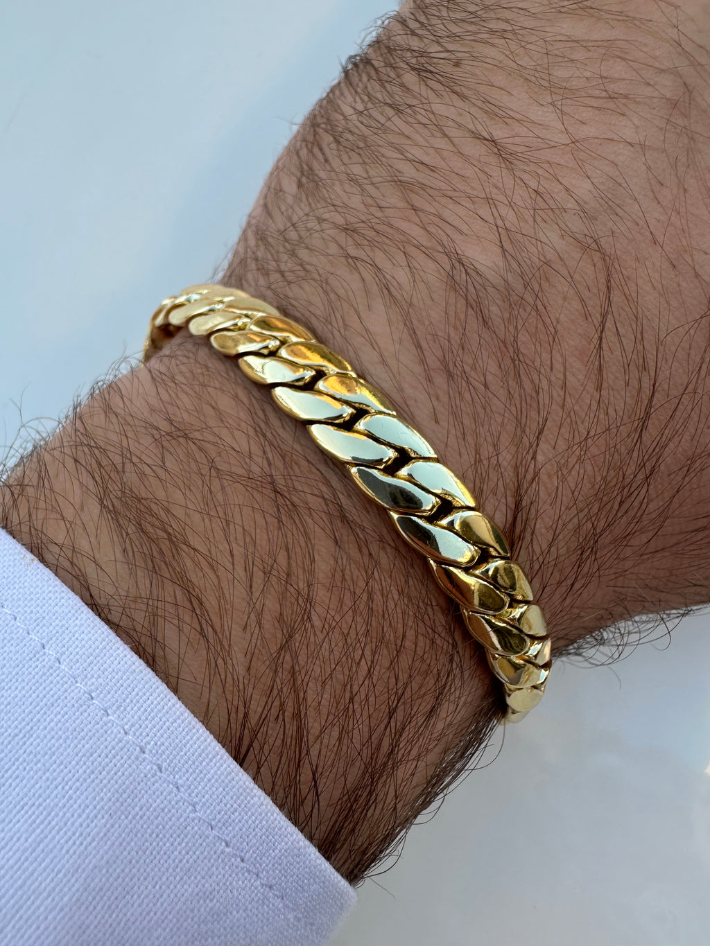 Thick classic chain bracelet