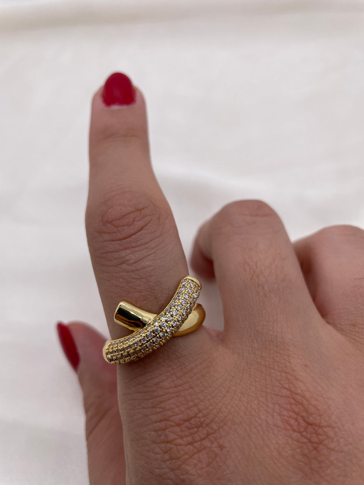 Knot Zircon Ring