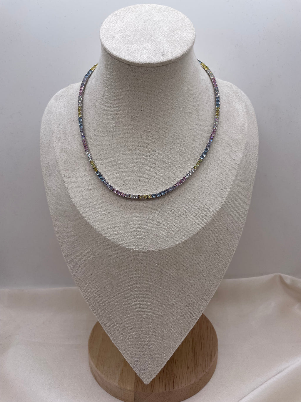 Multicolor Tennis Necklace