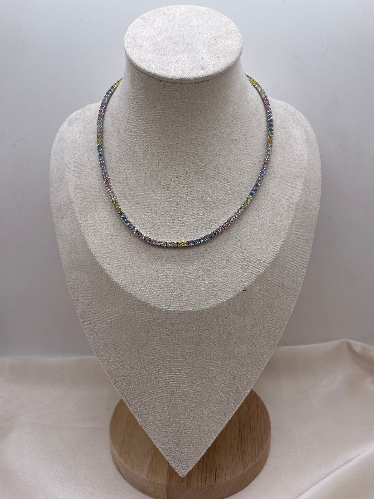 Multicolor Tennis Necklace