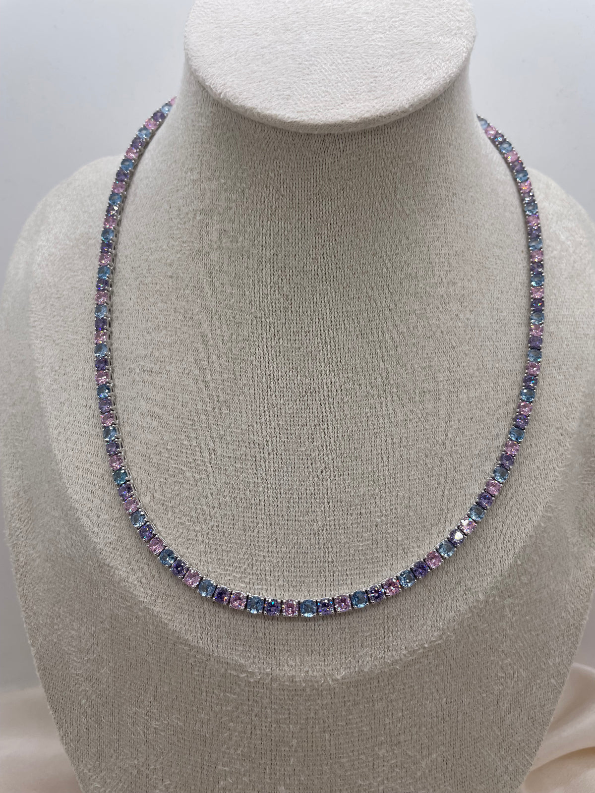 Multicolor Tennis Necklace