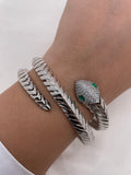 Silver Snake Bangle 001