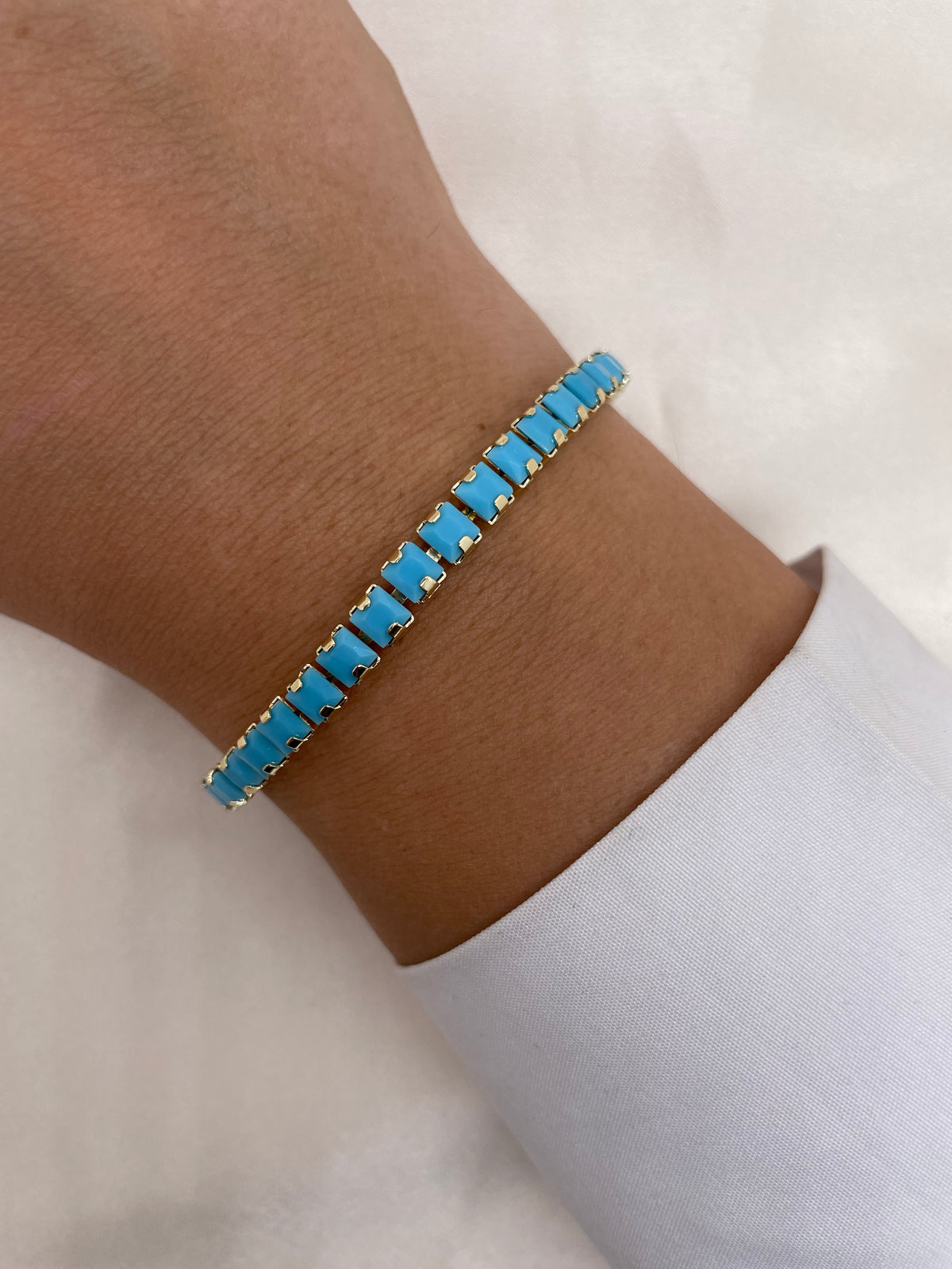 Baby Blue Zircon Bracelets