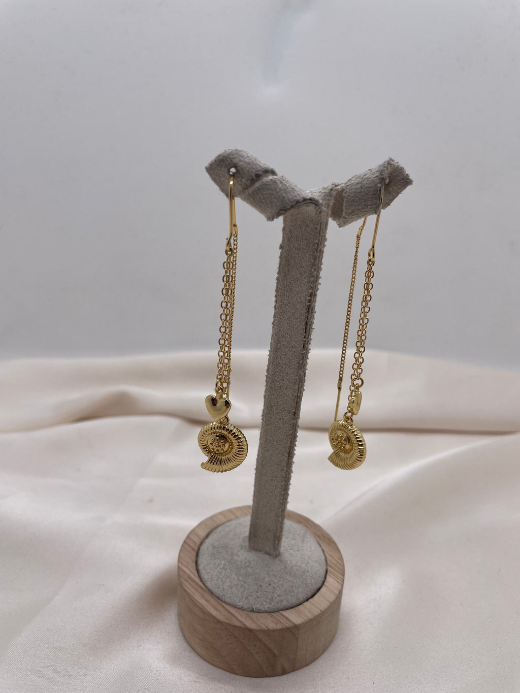 SeaShell & Heart Earrings