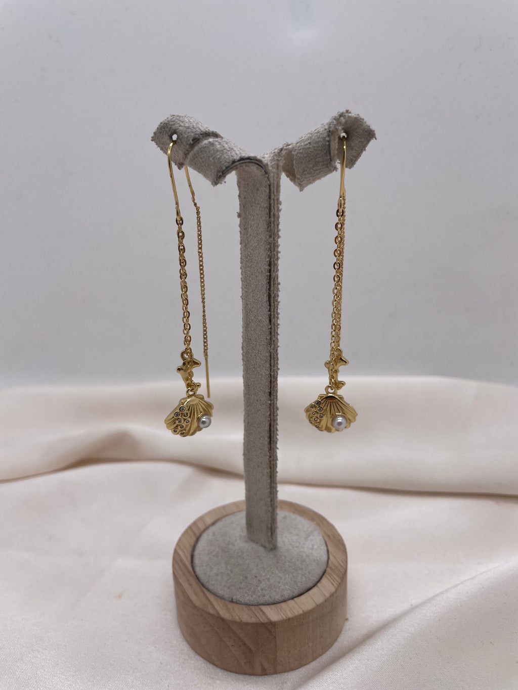 Dolphine Sea Shell Earrings