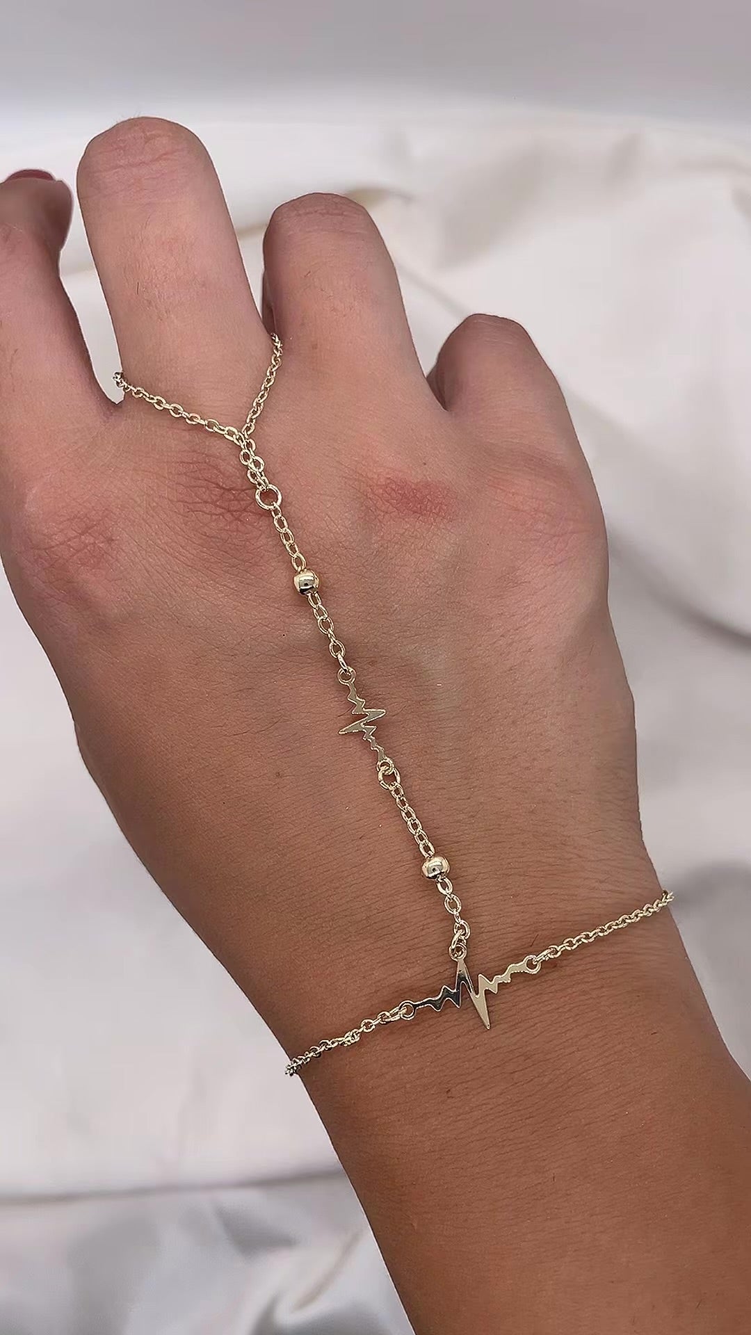 Heart Beat Hand Chain
