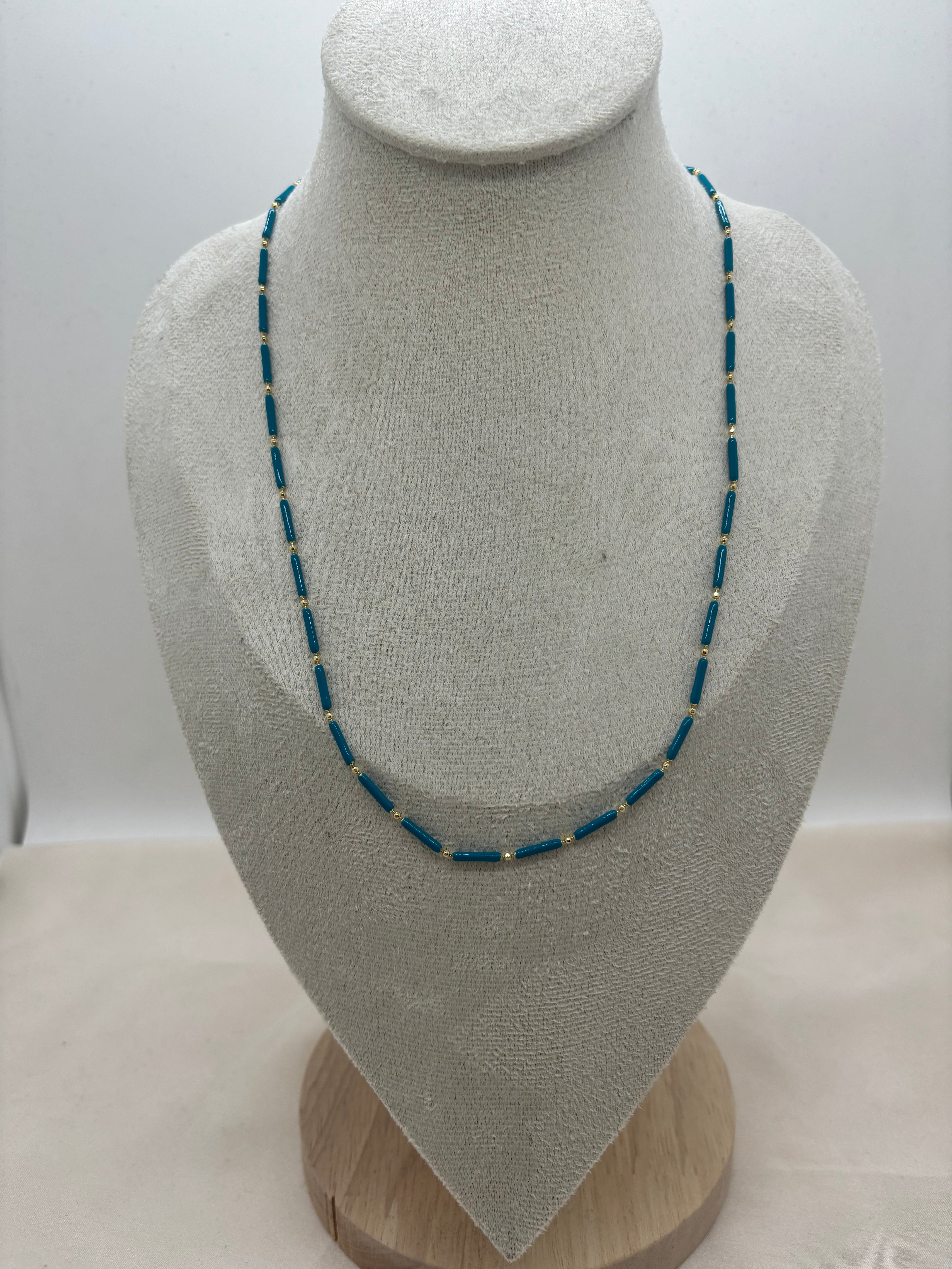 Blue Bead Necklace