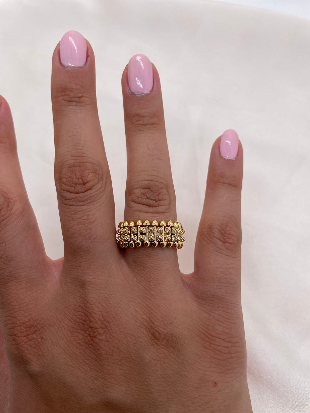 Clash  with zircon ring