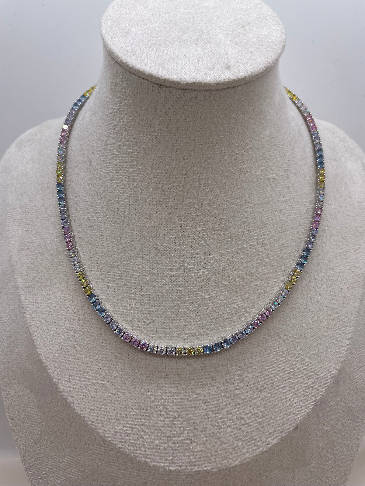 Multicolor Tennis Necklace