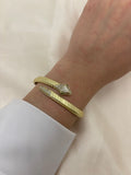 Snake with zircon bangle