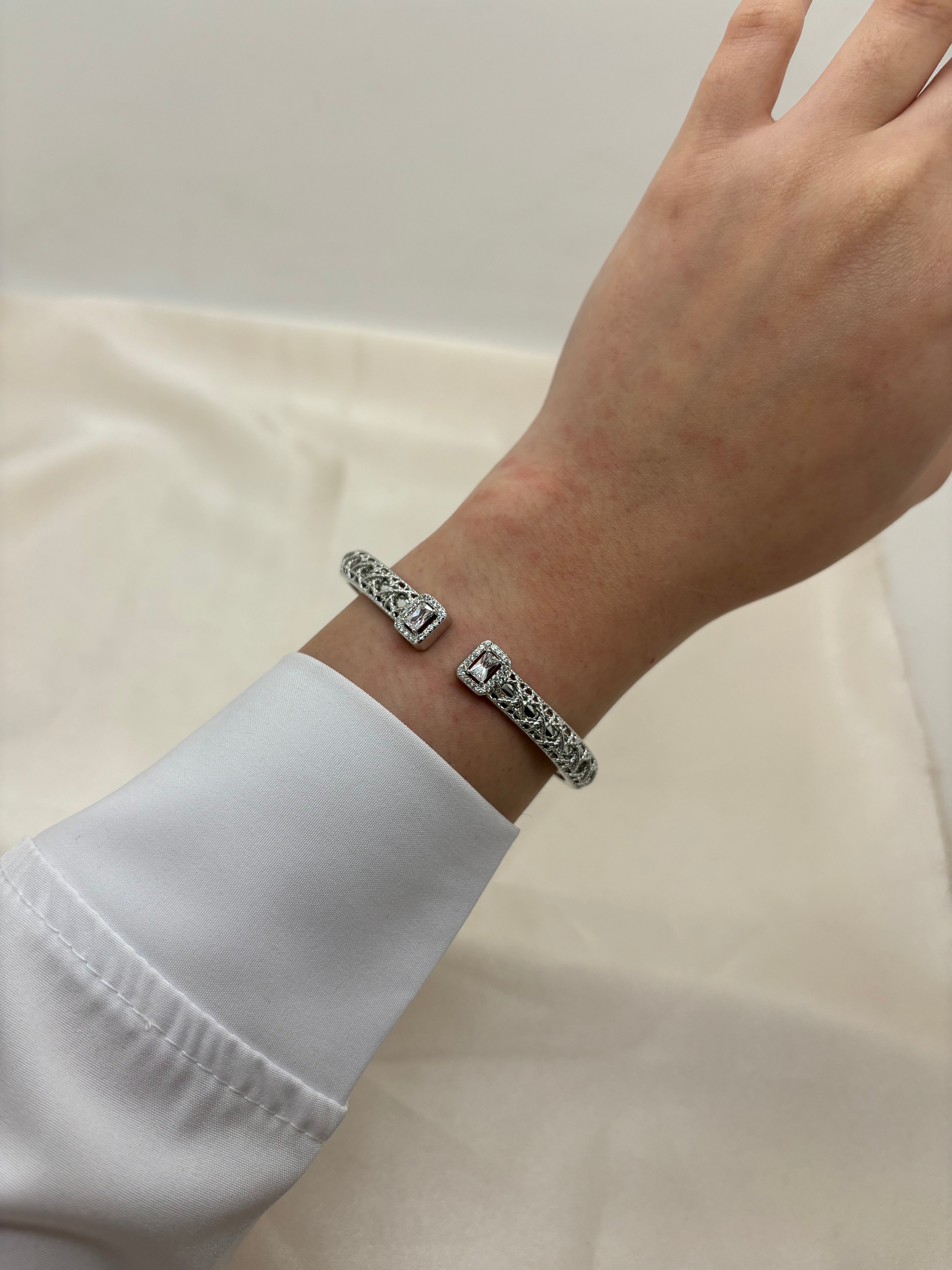 Vintage cubic colorful bangle