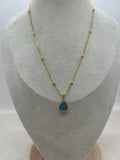 Blue Drop Necklace