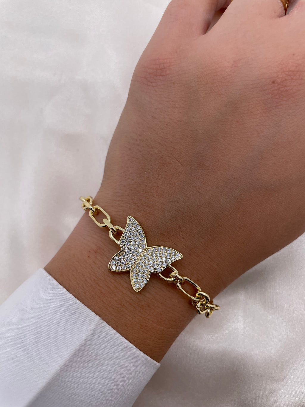 Zircon Butterfly Bracelet