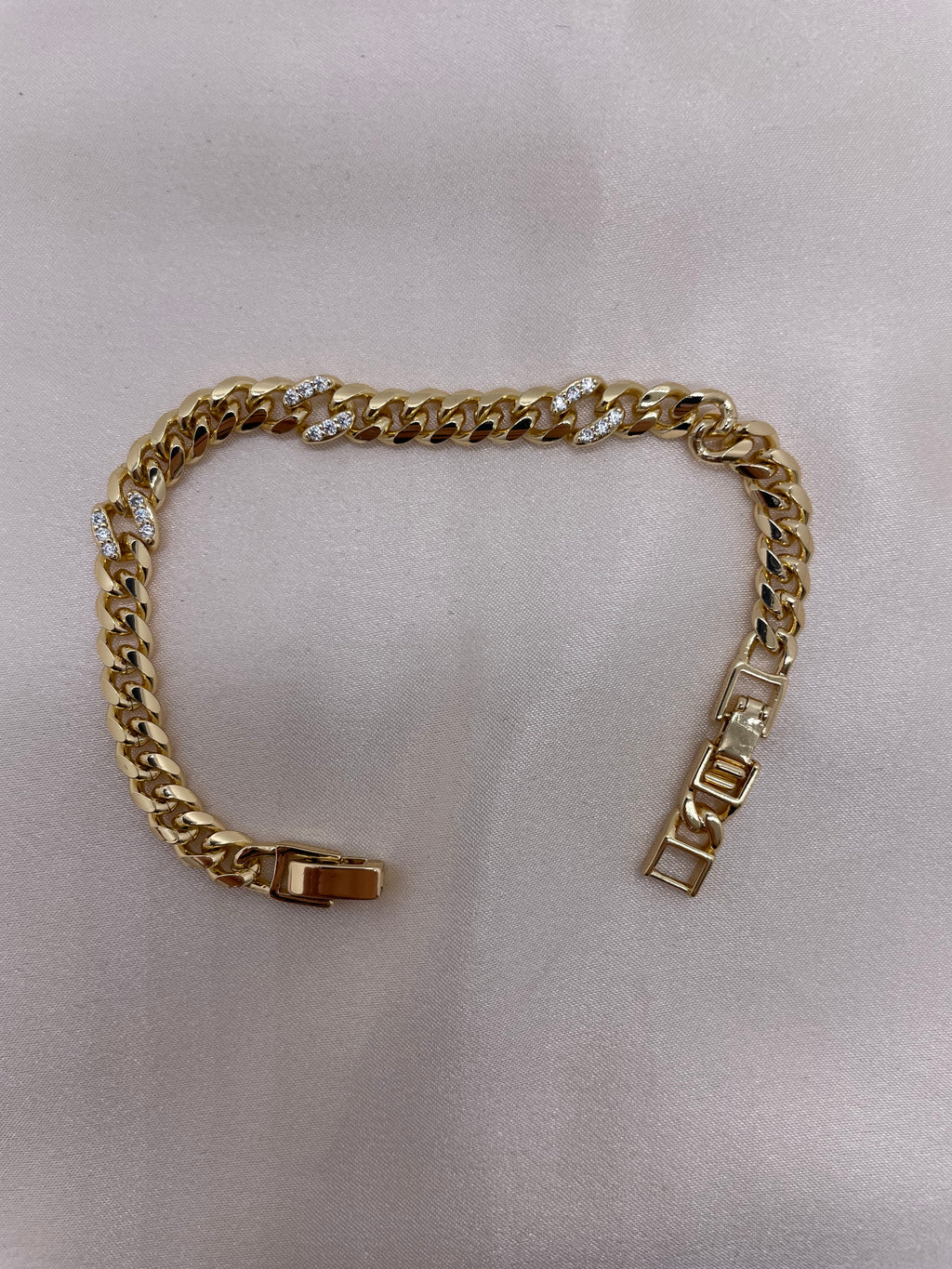 Chain X Zircon Bracelet