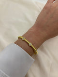 Triple zircon bangle