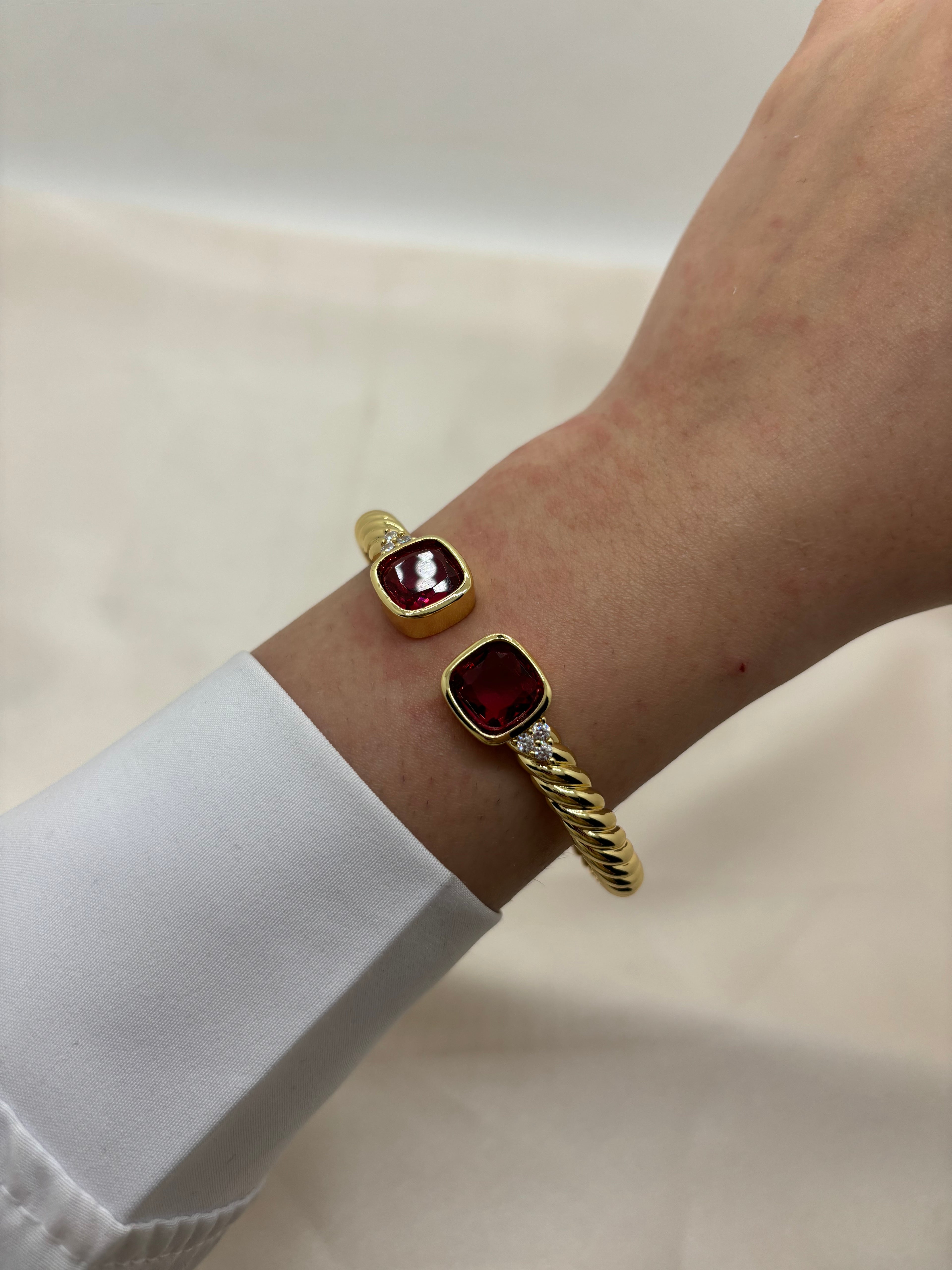 Colorful cube bangle