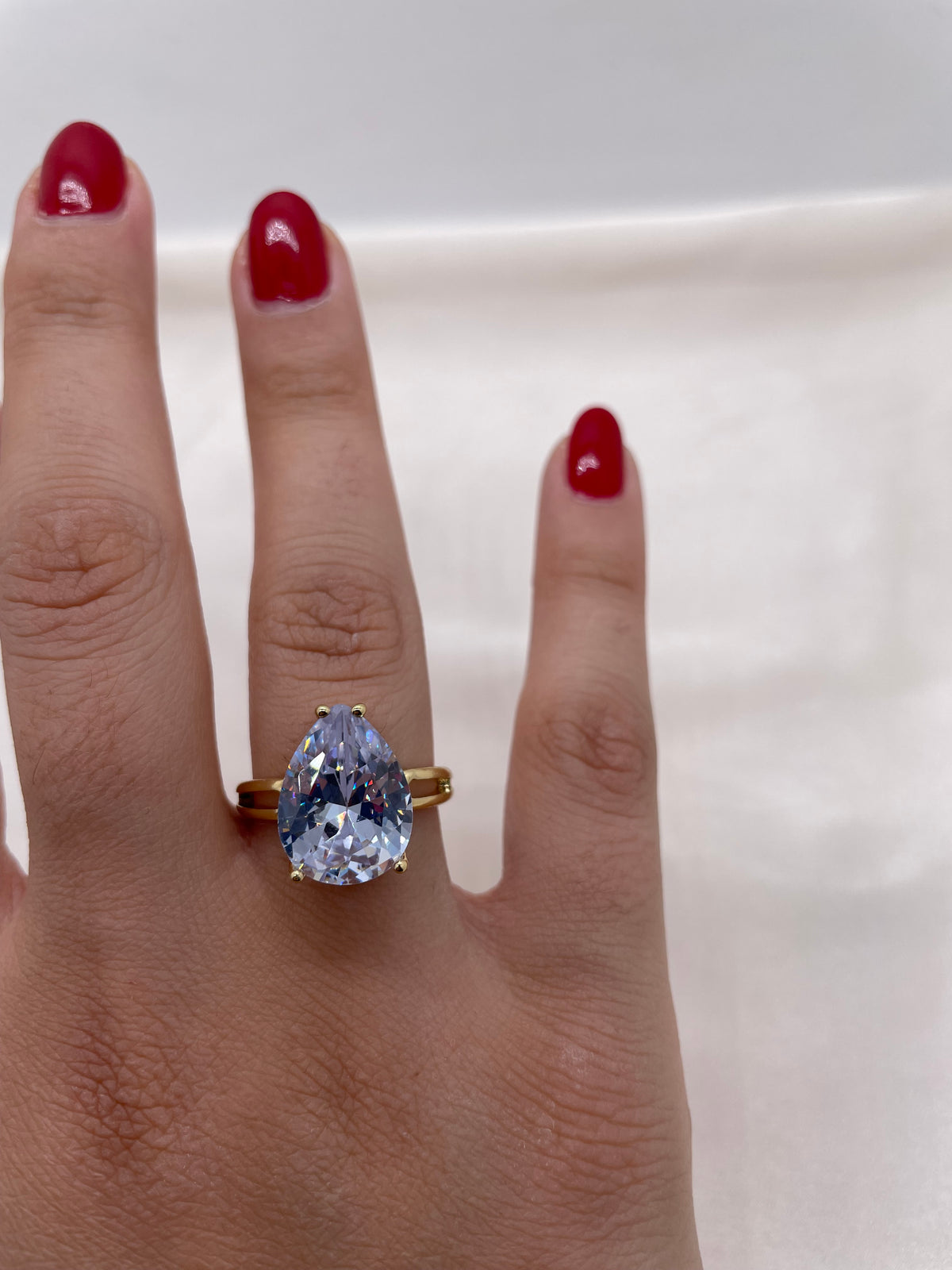 Big Solitaire Zircon Ring