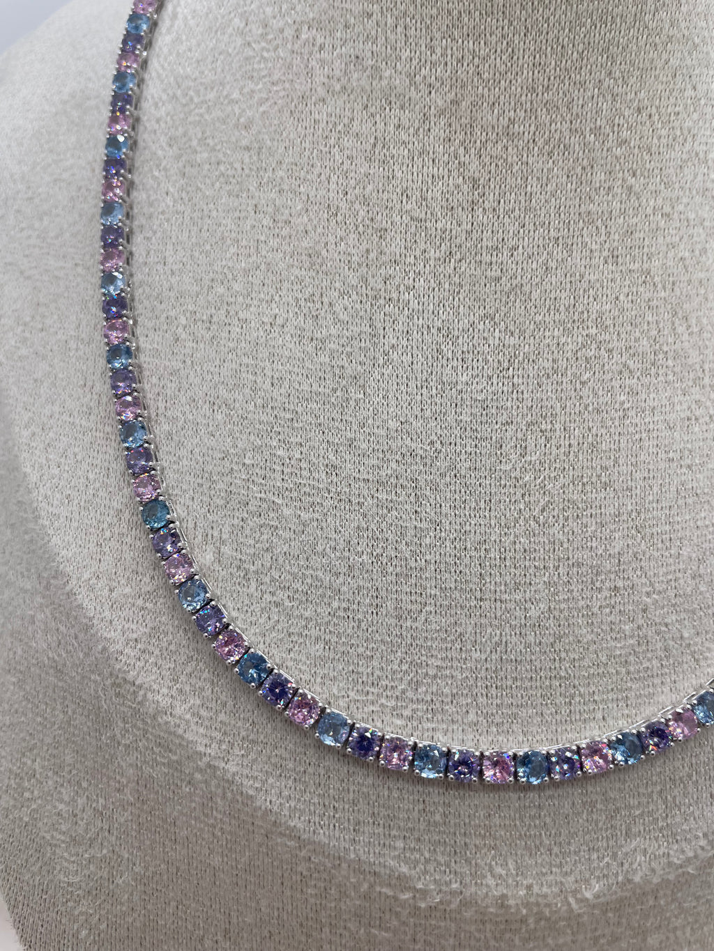 Multicolor Tennis Necklace