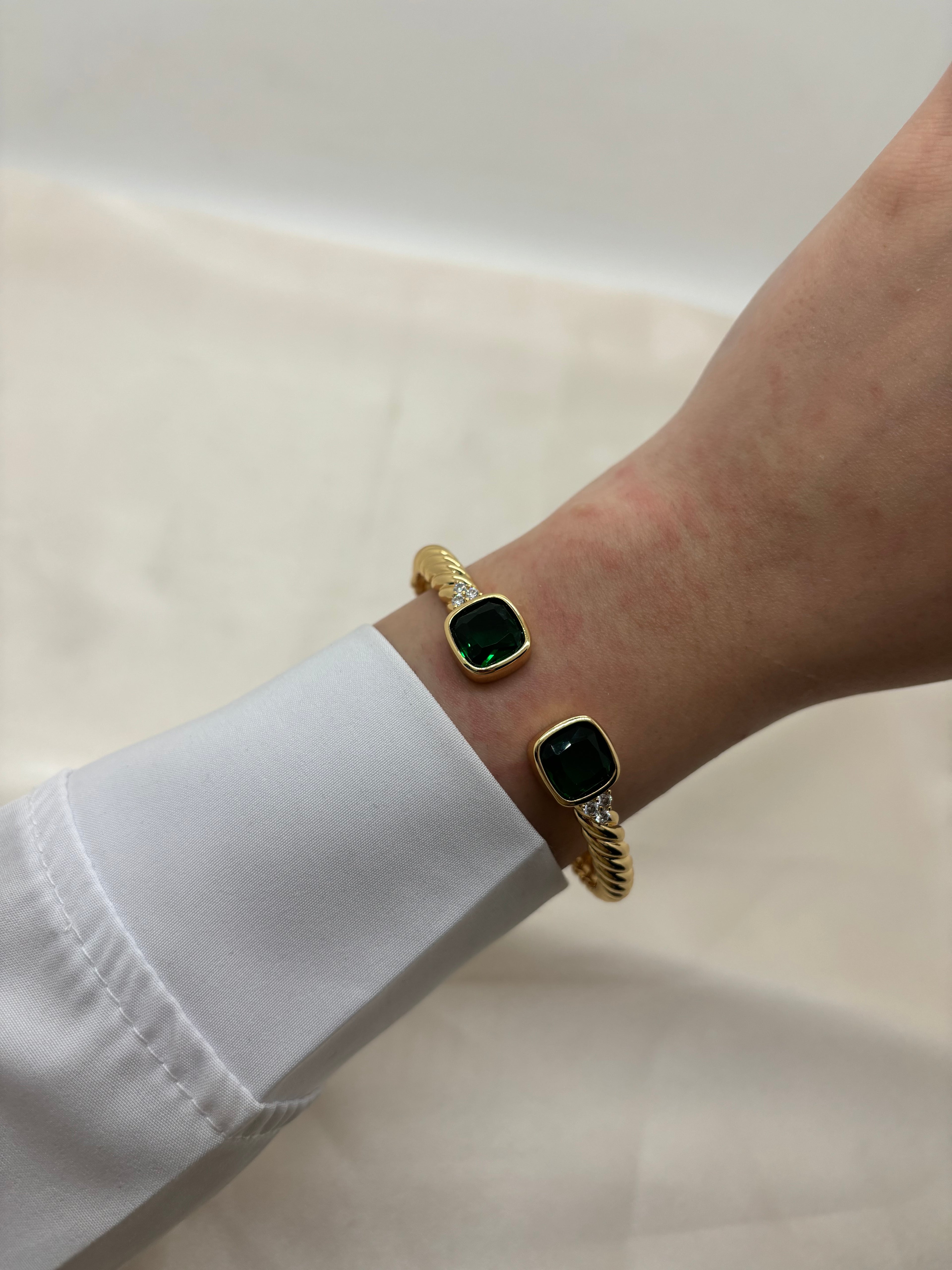 Colorful cube bangle