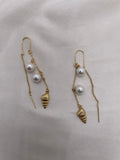 Pearl Sea Shell Earrings