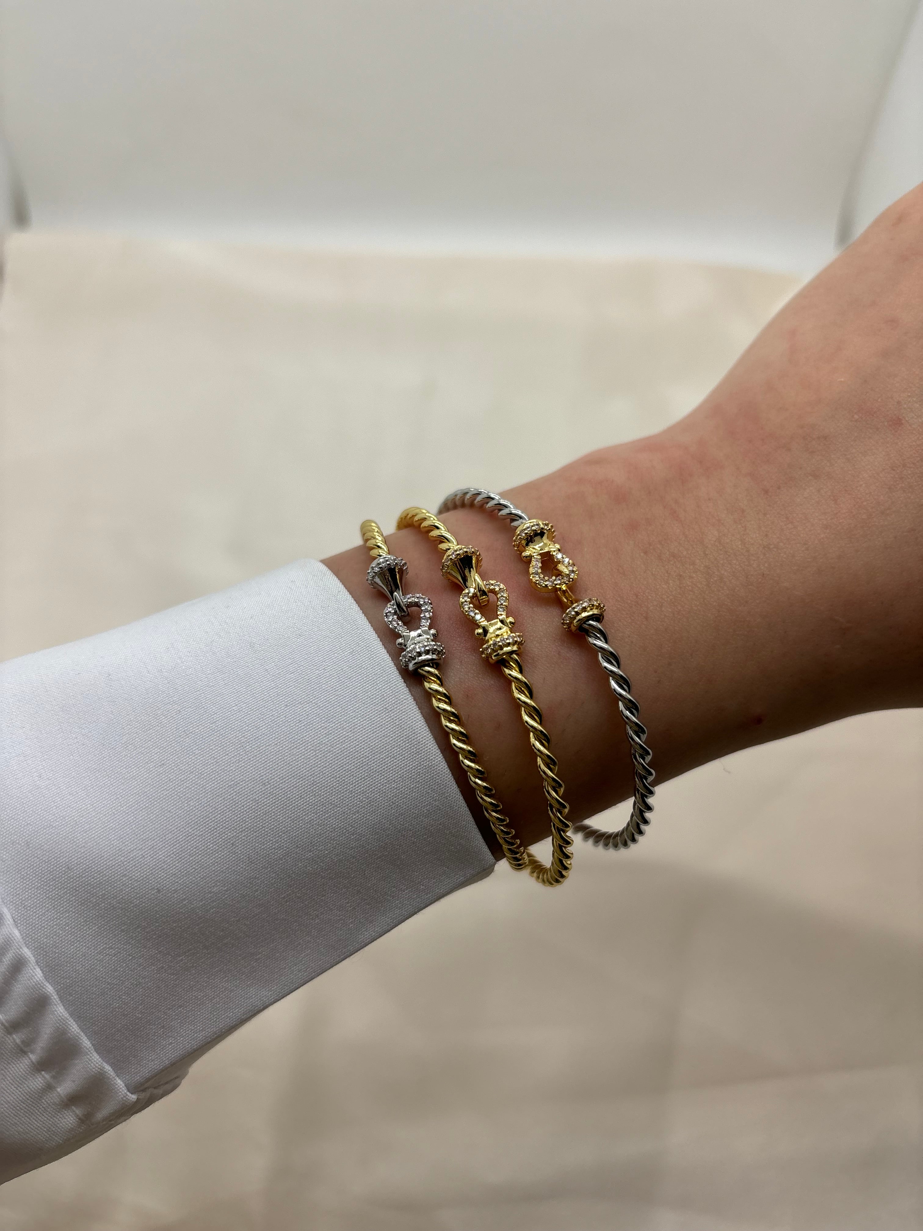 Minimal belt bangle