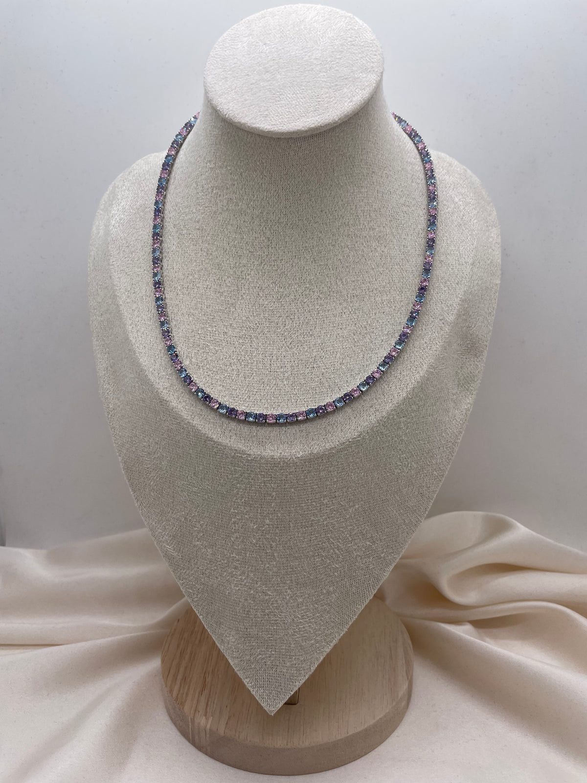 Multicolor Tennis Necklace