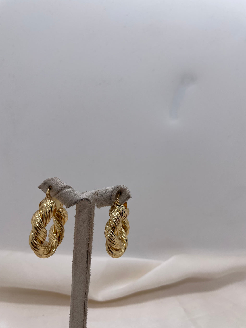 Thick Twisted Hoop Earrings