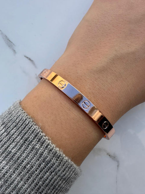 Cartier rose gold love bangle