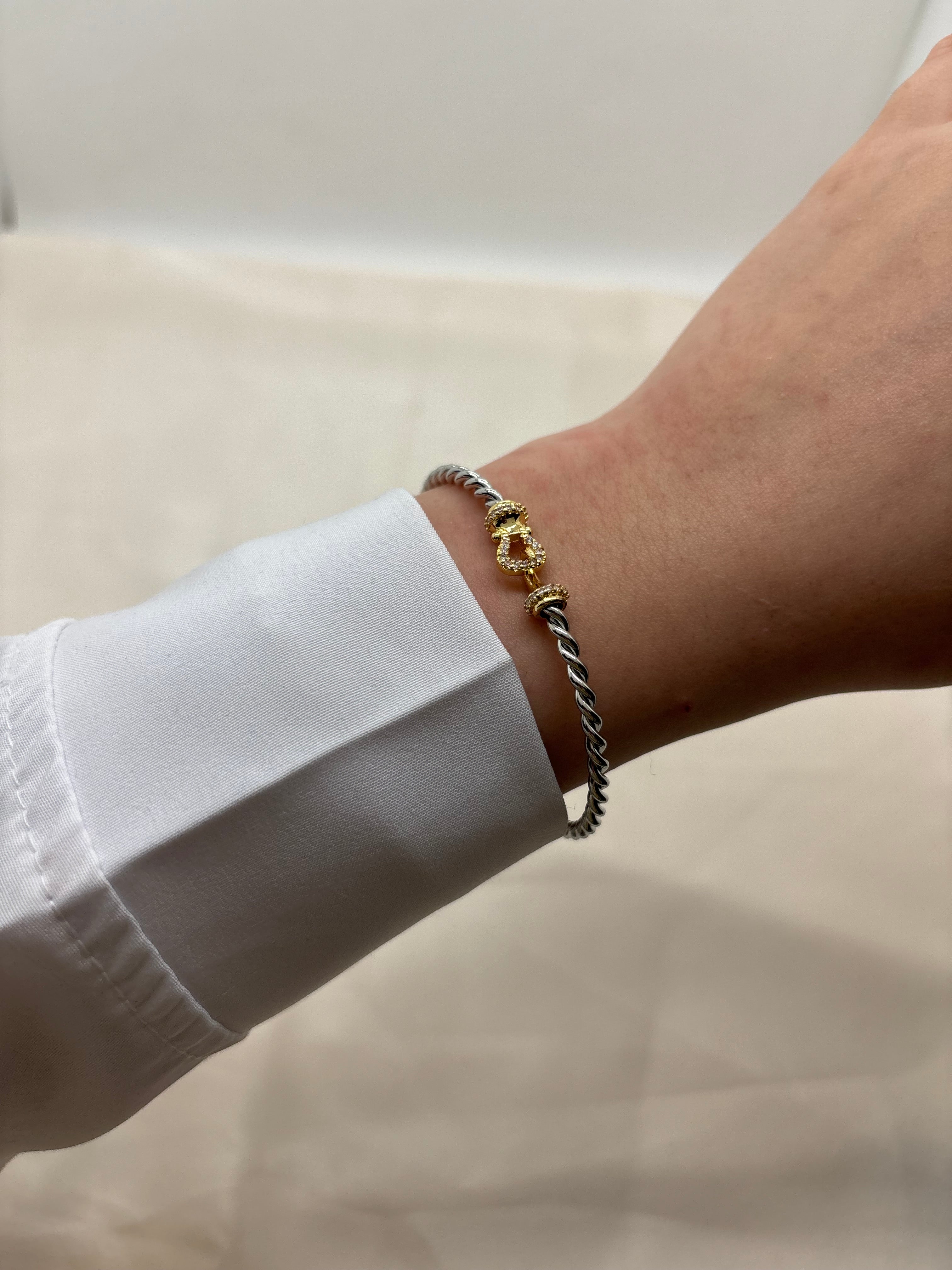 Minimal belt bangle