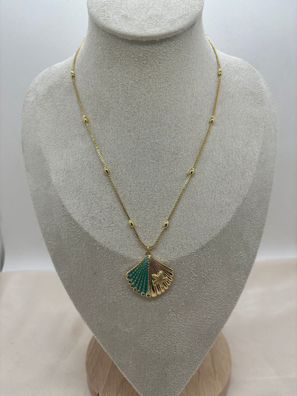 Blue Seashell Necklace