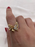 Butterfly Zircon Ring