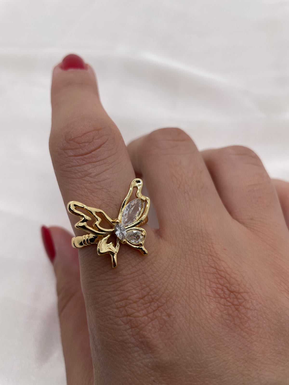 Butterfly Zircon Ring