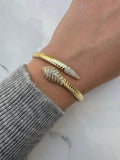 Snake with zircon bangle