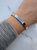 Silver Cartier love bangle