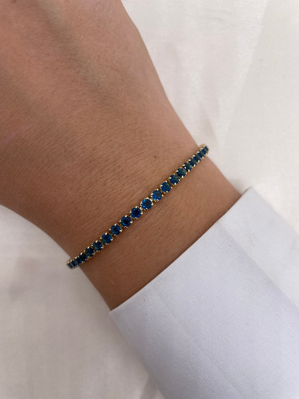 Navy Blue Tennis Bracelet