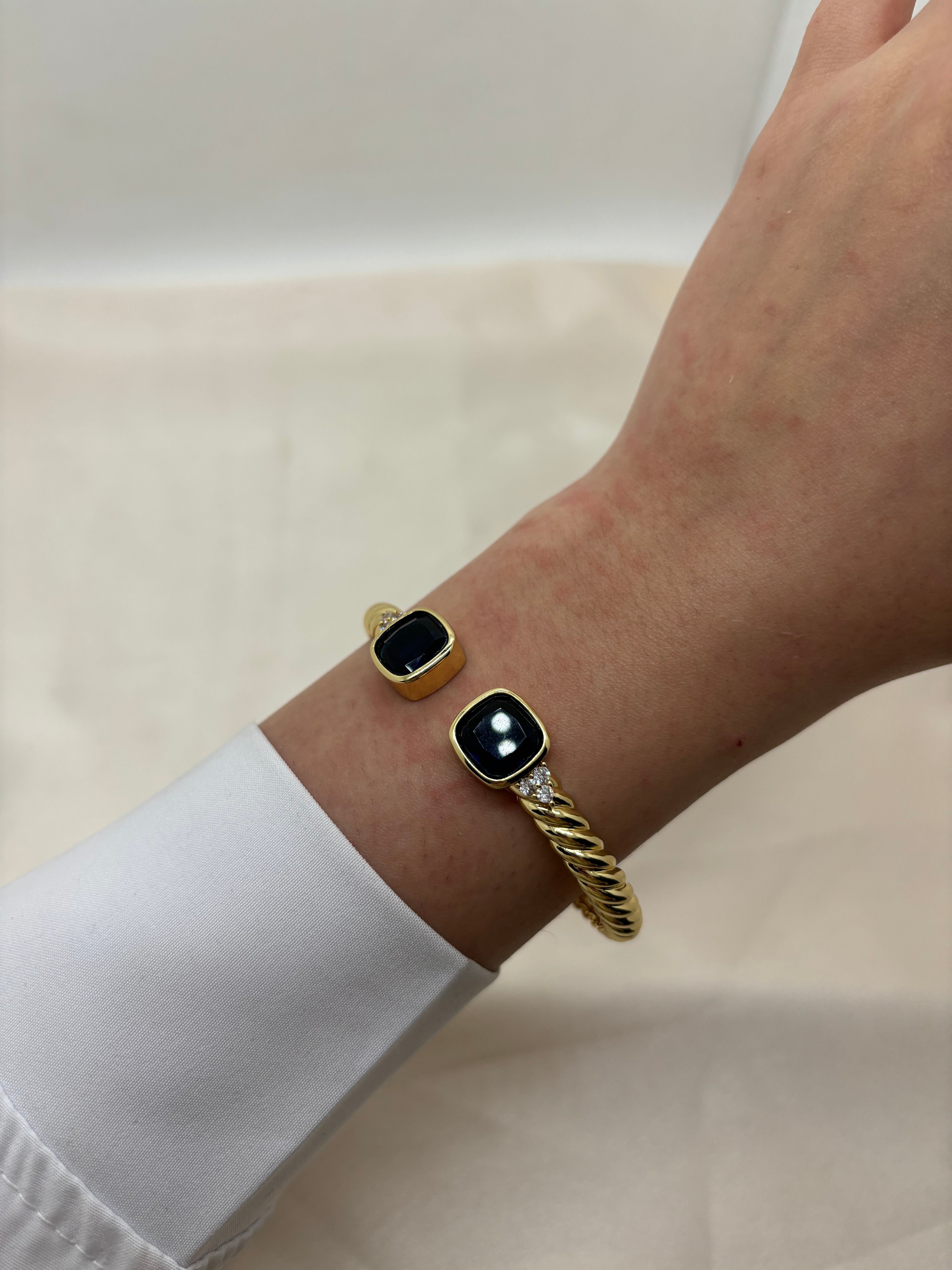 Colorful cube bangle