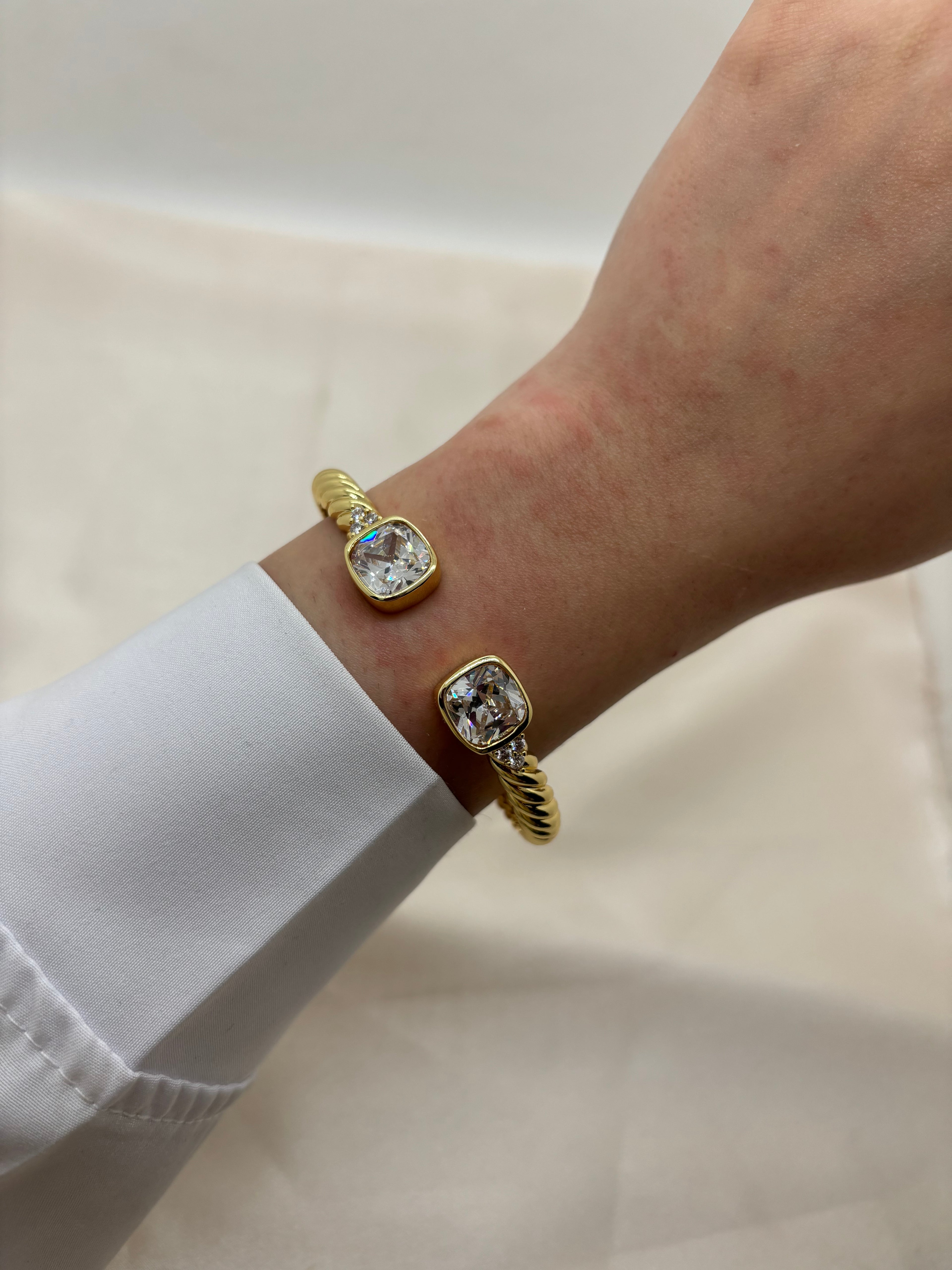 Colorful cube bangle