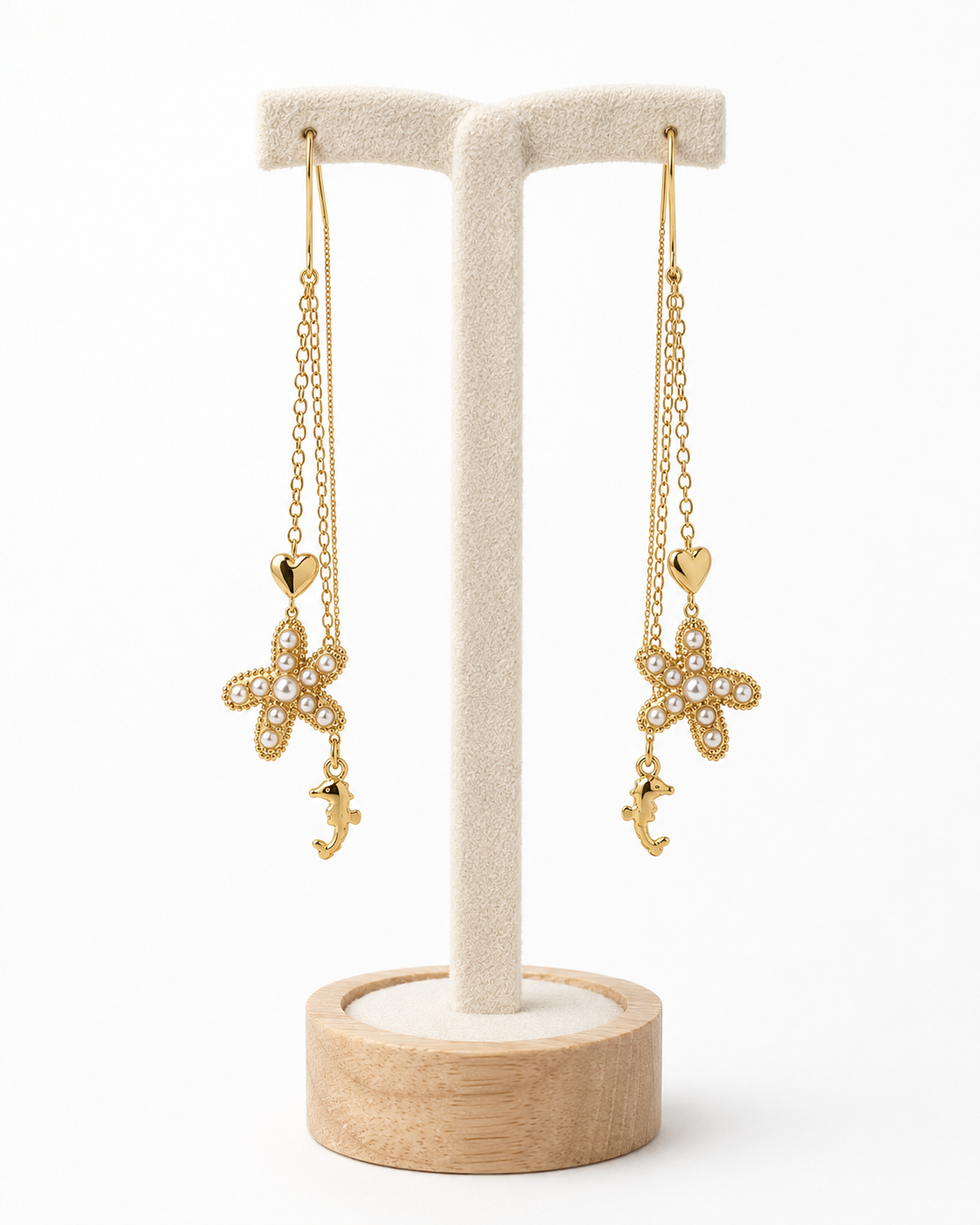 Pearl Starfish Earrings